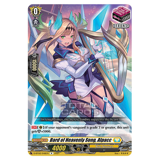 Cardfight!! Vanguard - A Brush with the Legends - Bard of Heavenly Song, Alpacc (R) D-BT02/048