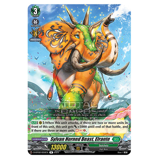 Cardfight!! Vanguard - A Brush with the Legends - Sylvan Horned Beast, Elrante (R) D-BT02/050