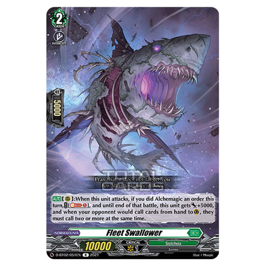 Cardfight!! Vanguard - A Brush with the Legends - Fleet Swallower (R) D-BT02/051