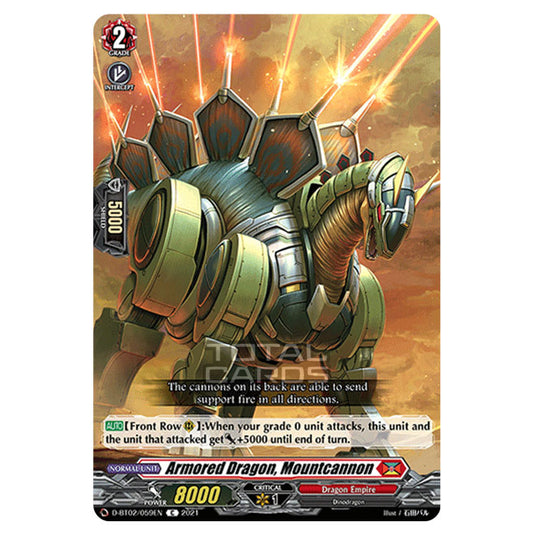 Cardfight!! Vanguard - A Brush with the Legends - Armored Dragon, Mountcannon (C) D-BT02/059