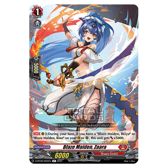 Cardfight!! Vanguard - A Brush with the Legends - Blaze Maiden, Zaara (C) D-BT02/065