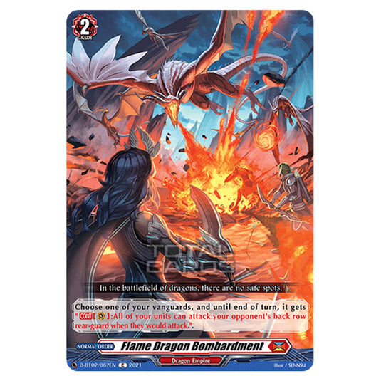 Cardfight!! Vanguard - A Brush with the Legends - Flame Dragon Bombardment (C) D-BT02/067