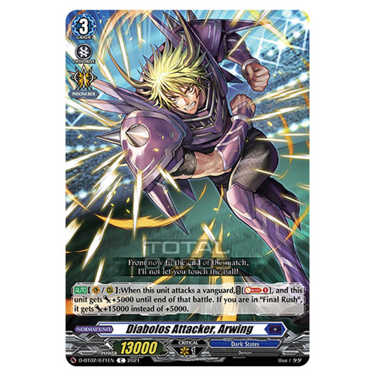 Cardfight!! Vanguard - A Brush with the Legends - Diabolos Attacker, Arwing (C) D-BT02/071