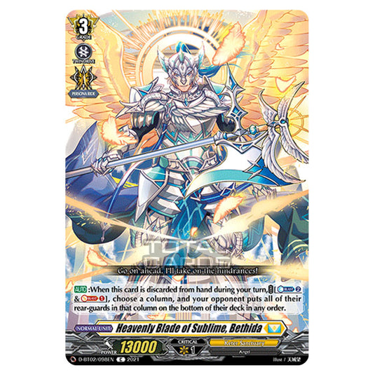 Cardfight!! Vanguard - A Brush with the Legends - Heavenly Blade of Sublime, Bethida (C) D-BT02/098