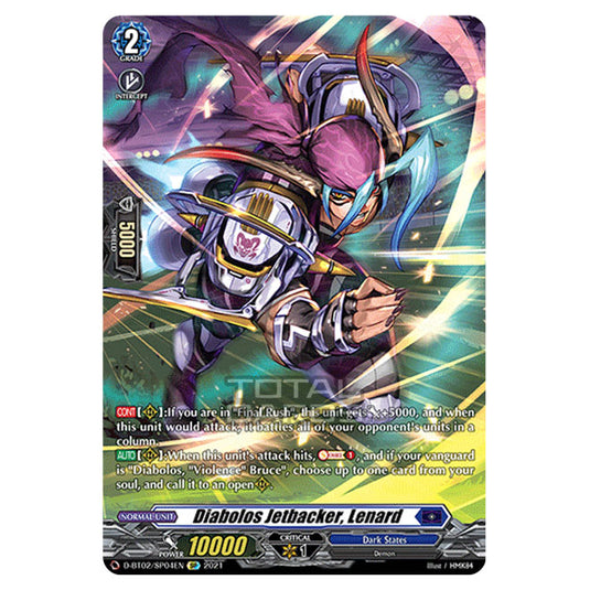 Cardfight!! Vanguard - A Brush with the Legends - Diabolos Jetbacker, Lenard (SP) D-BT02/004SP