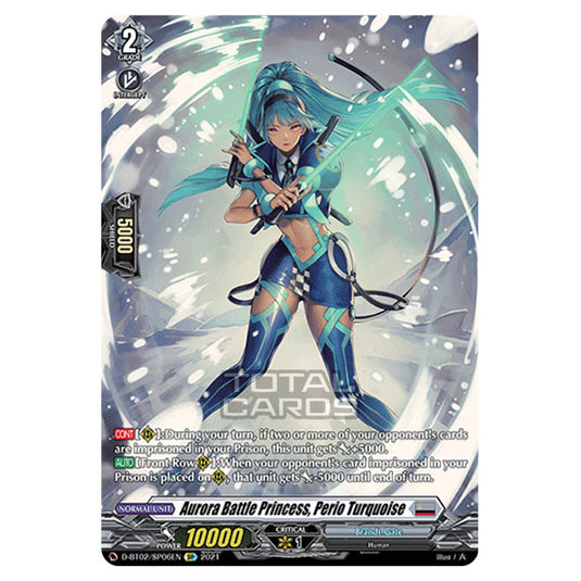 Cardfight!! Vanguard - A Brush with the Legends - Aurora Battle Princess, Perio Turquoise (SP) D-BT02/006SP