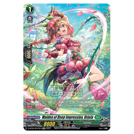 Cardfight!! Vanguard - A Brush with the Legends - Maiden of Deep Impression, Urjula (SP) D-BT02/023SP