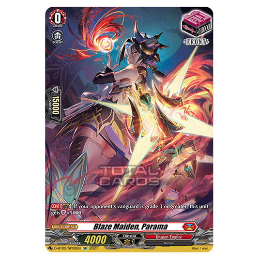 Cardfight!! Vanguard - A Brush with the Legends - Blaze Maiden, Parama (SP) D-BT02/026SP