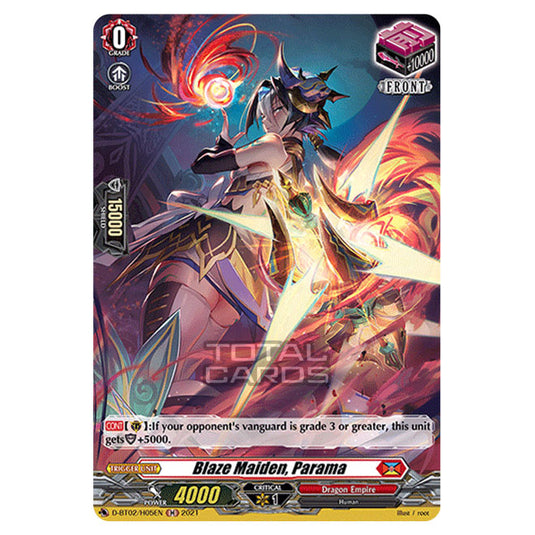 Cardfight!! Vanguard - A Brush with the Legends - Blaze Maiden, Parama (H) D-BT02/05H