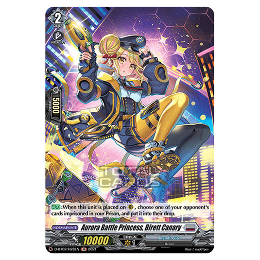 Cardfight!! Vanguard - A Brush with the Legends - Aurora Battle Princess, Birett Canary (H) D-BT02/28H