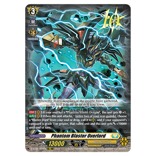 Cardfight!! Vanguard - Triumphant Return of The Brave Heroes - Phantom Blaster Overlord (10thRRR) D-BT05/003