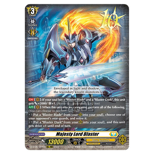 Cardfight!! Vanguard - Triumphant Return of The Brave Heroes - Majesty Lord Blaster (10thRRR) D-BT05/004