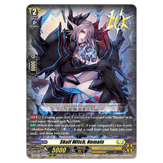 Cardfight!! Vanguard - Triumphant Return of The Brave Heroes - Skull Witch, Nemain (10thRRR) D-BT05/006