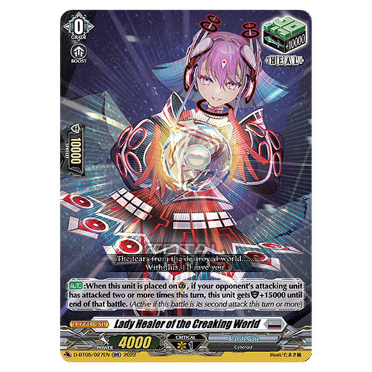 Cardfight!! Vanguard - Triumphant Return of The Brave Heroes - Lady Healer of the Creaking World (RR) D-BT05/027