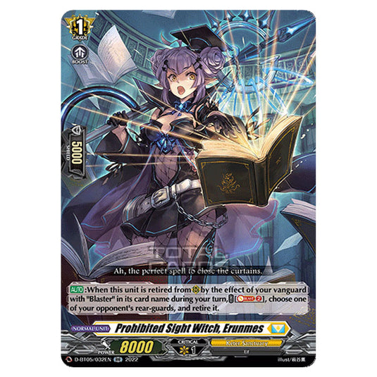 Cardfight!! Vanguard - Triumphant Return of The Brave Heroes - Prohibited Sight Witch, Erunmes (RR) D-BT05/032