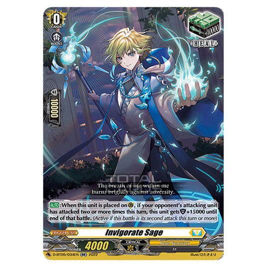 Cardfight!! Vanguard - Triumphant Return of The Brave Heroes - Invigorate Sage (RR) D-BT05/034