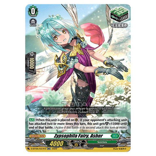 Cardfight!! Vanguard - Triumphant Return of The Brave Heroes - Zypsophilia Fairy, Asher (RR) D-BT05/037