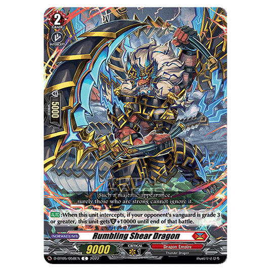 Cardfight!! Vanguard - Triumphant Return of The Brave Heroes - Rumbling Shear Dragon (C) D-BT05/058