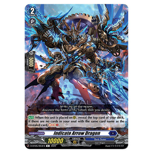 Cardfight!! Vanguard - Triumphant Return of The Brave Heroes - Indicate Arrow Dragon (C) D-BT05/063