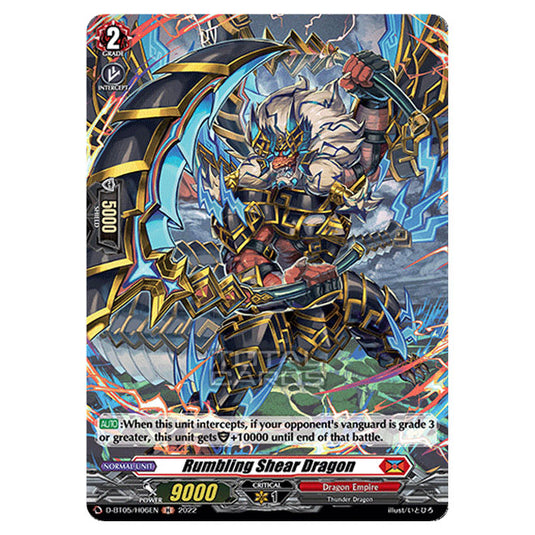 Cardfight!! Vanguard - Triumphant Return of The Brave Heroes - Rumbling Shear Dragon (H) D-BT05/H06