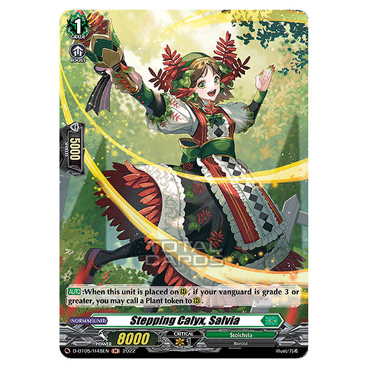 Cardfight!! Vanguard - Triumphant Return of The Brave Heroes - Stepping Calyx, Salvia (H) D-BT05/H48