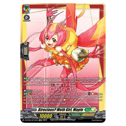 Cardfight!! Vanguard - Triumphant Return of The Brave Heroes - Atrocious? Moth Girl, Maple (SP) D-BT05/SP18