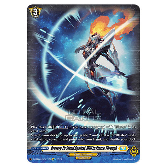 Cardfight!! Vanguard - Triumphant Return of The Brave Heroes - Bravery To Stand Against, Will to Pierce Through (SP) D-BT05/SP42