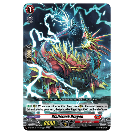 Cardfight!! Vanguard - Minerva Rising - Staticrack Dragon (RR) D-BT08/018