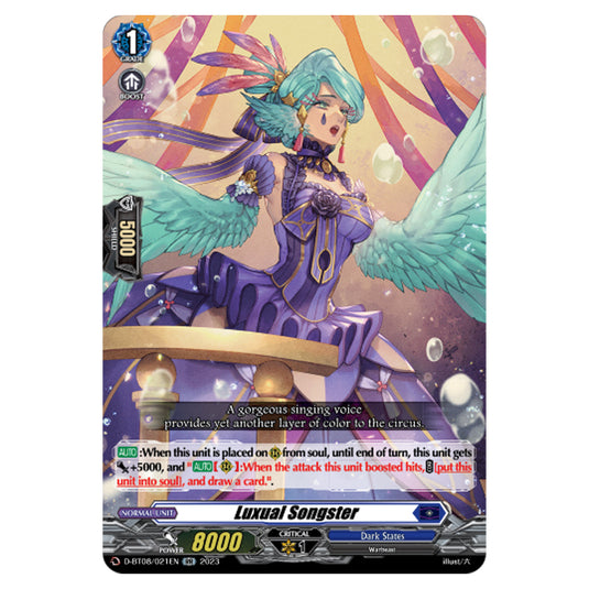 Cardfight!! Vanguard - Minerva Rising - Luxual Songster (RR) D-BT08/021