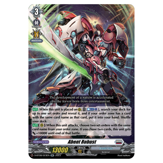 Cardfight!! Vanguard - Minerva Rising - Abent Robust (RR) D-BT08/023