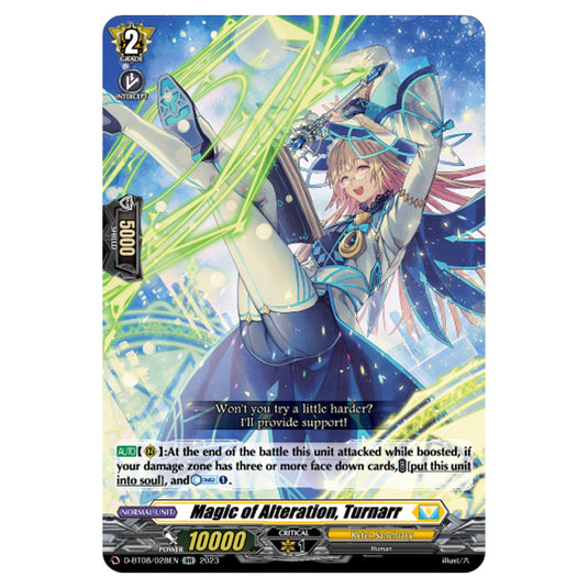 Cardfight!! Vanguard - Minerva Rising - Magic of Alteration, Turnarr (RR) D-BT08/028