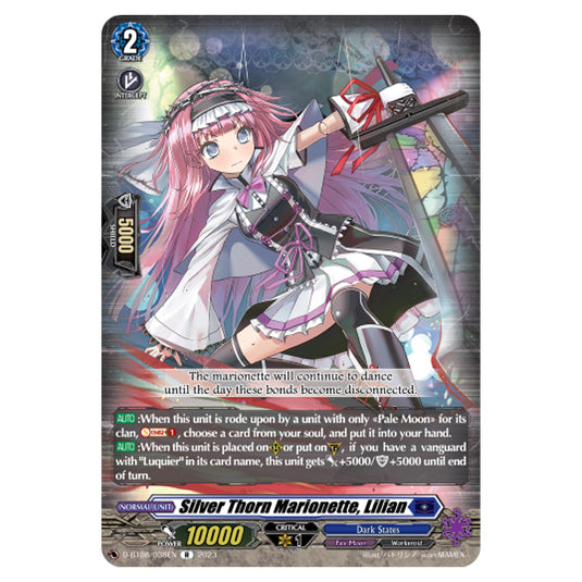 Cardfight!! Vanguard - Minerva Rising - Silver Thorn Marionette, Lilian (R) D-BT08/038