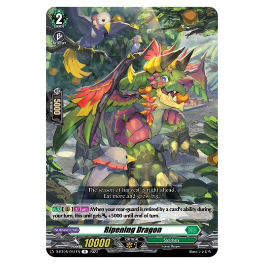 Cardfight!! Vanguard - Minerva Rising - Ripening Dragon (R) D-BT08/051