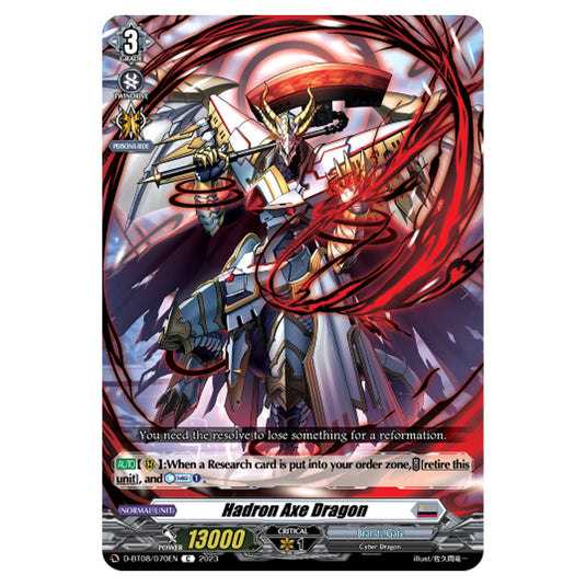 Cardfight!! Vanguard - Minerva Rising - Hadron Axe Dragon (C) D-BT08/070