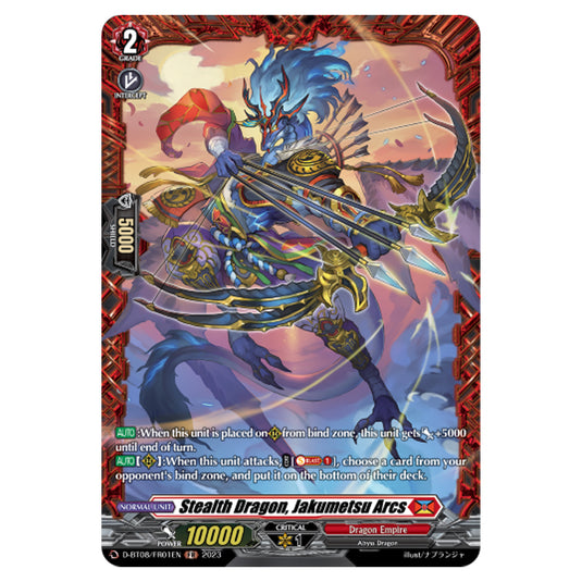 Cardfight!! Vanguard - Minerva Rising - Stealth Dragon, Jakumetsu Arcs (FR) D-BT08/FR01