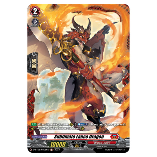 Cardfight!! Vanguard - Minerva Rising - Sublimate Lance Dragon (FR) D-BT08/FR05