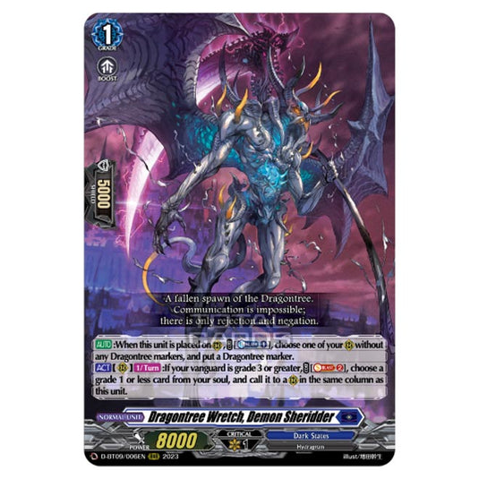 Cardfight!! Vanguard - Dragontree Invasion - Dragontree Wretch, Demon Sheridder (RRR) D-BT09/006