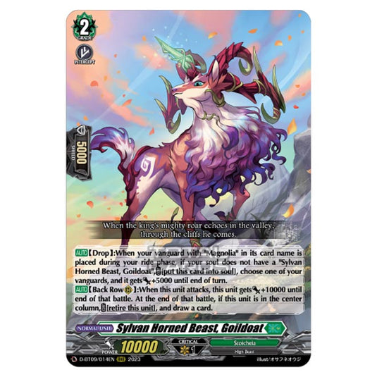 Cardfight!! Vanguard - Dragontree Invasion - Sylvan Horned Beast, Goildoat (RRR) D-BT09/014