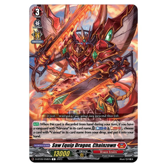 Cardfight!! Vanguard - Dragontree Invasion - Saw Equip Dragon, Chainzown (C) D-BT09/058