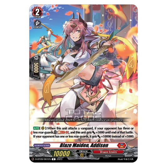 Cardfight!! Vanguard - Dragontree Invasion - Blaze Maiden, Addison (C) D-BT09/061