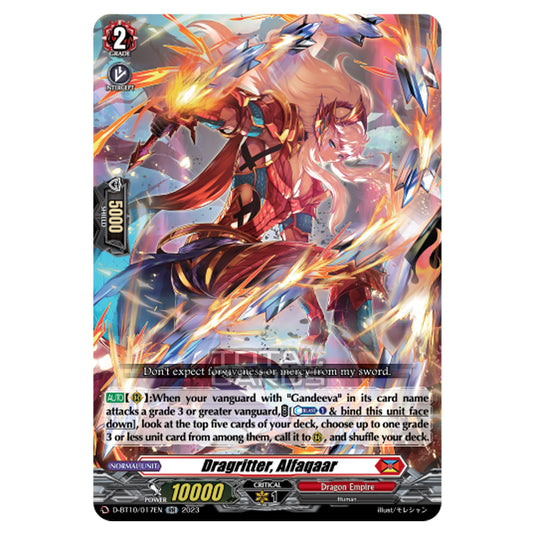 Cardfight!! Vanguard - Dragon Masquerade - Dragritter, Alfaqaar (RR) D-BT10/017