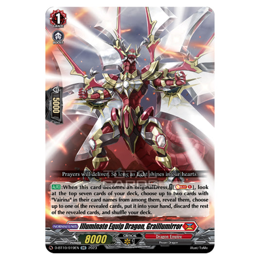 Cardfight!! Vanguard - Dragon Masquerade - Illuminate Equip Dragon, Graillumirror (RR) D-BT10/019