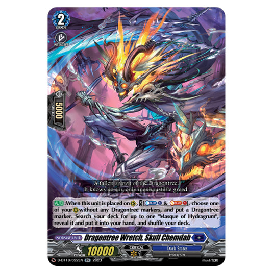 Cardfight!! Vanguard - Dragon Masquerade - Dragontree Wretch, Skull Chemdah (RR) D-BT10/022