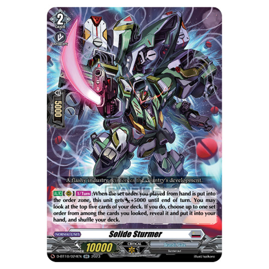 Cardfight!! Vanguard - Dragon Masquerade - Solide Sturmer (RR) D-BT10/024