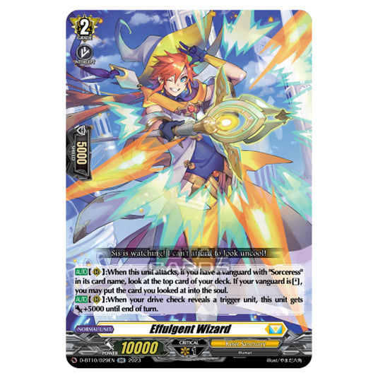 Cardfight!! Vanguard - Dragon Masquerade - Effulgent Wizard (RR) D-BT10/029