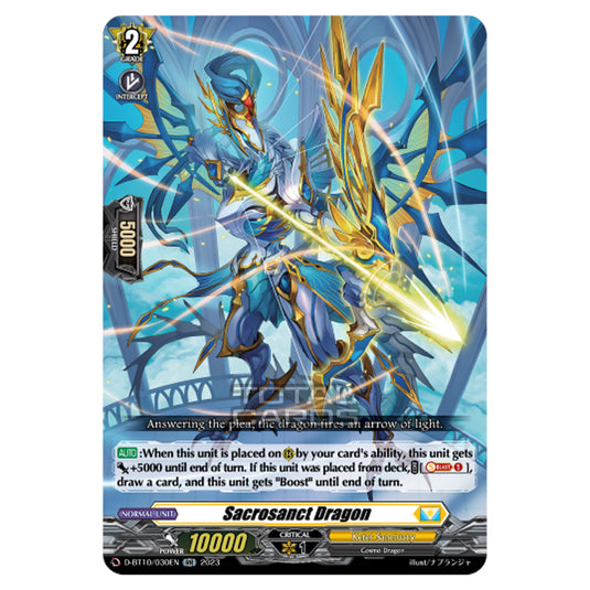 Cardfight!! Vanguard - Dragon Masquerade - Sacrosanct Dragon (RR) D-BT10/030