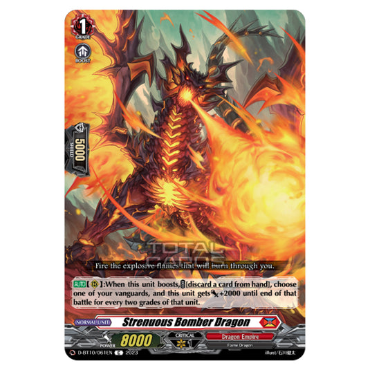 Cardfight!! Vanguard - Dragon Masquerade - Strenuous Bomber Dragon (C) D-BT10/061