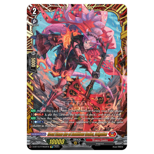 Cardfight!! Vanguard - Dragon Masquerade - Great Flame Axe of Ambitious Scales, Colgaflan (FFR) D-BT10/FFR02