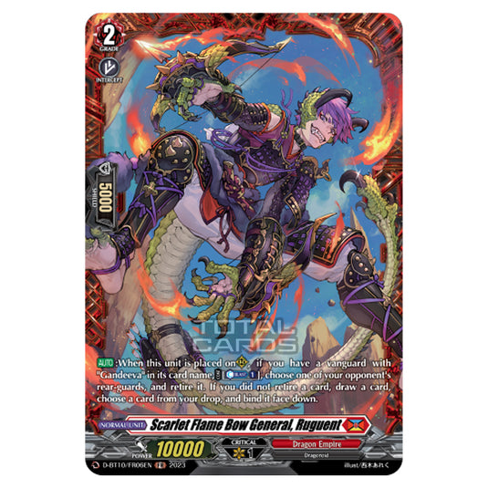 Cardfight!! Vanguard - Dragon Masquerade - Scarlet Flame Bow General, Ruguent (FR) D-BT10/FR06