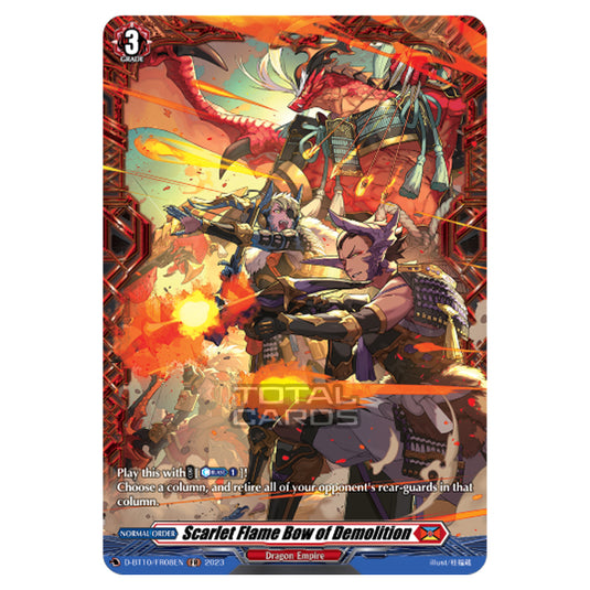 Cardfight!! Vanguard - Dragon Masquerade - Scarlet Flame Bow of Demolition (FR) D-BT10/FR08